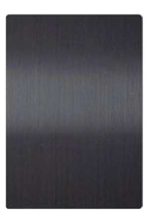 Brushed Finish Hairline Stainless Steel Sheet Metal | Black