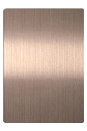 Brushed Finish Hairline Stainless Steel Sheet Metal | Bronze