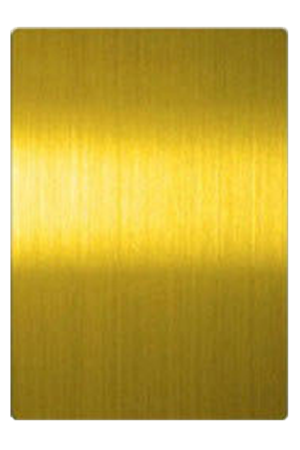 Brushed Finish Hairline Stainless Steel Sheet Metal | Gold