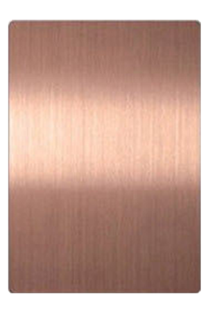 Brushed Finish Hairline Stainless Steel Sheet Metal | Rose Gold